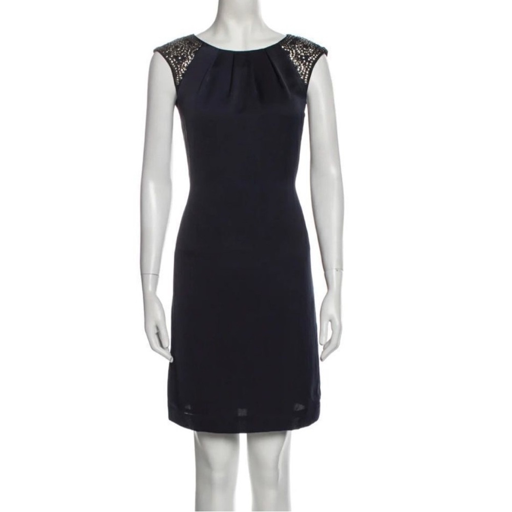 Tory Burch Dress Silver Embellished Mini Size 2